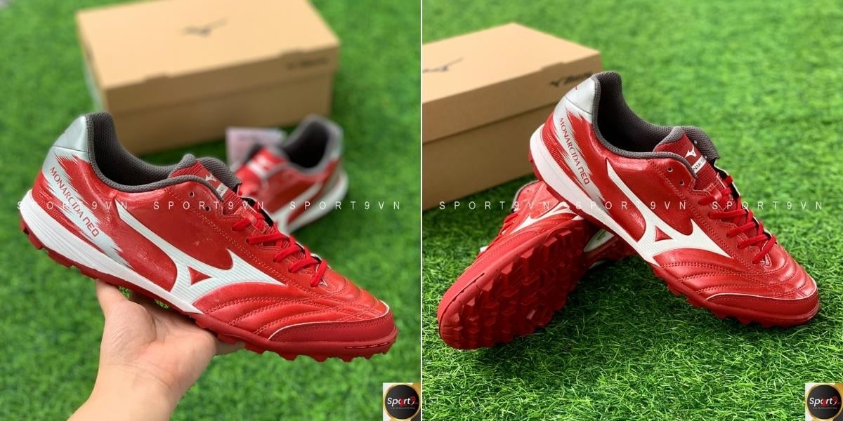 Mizuno Monarcida Neo Sala Pro TF - Q1GB222160 - Màu Đỏ